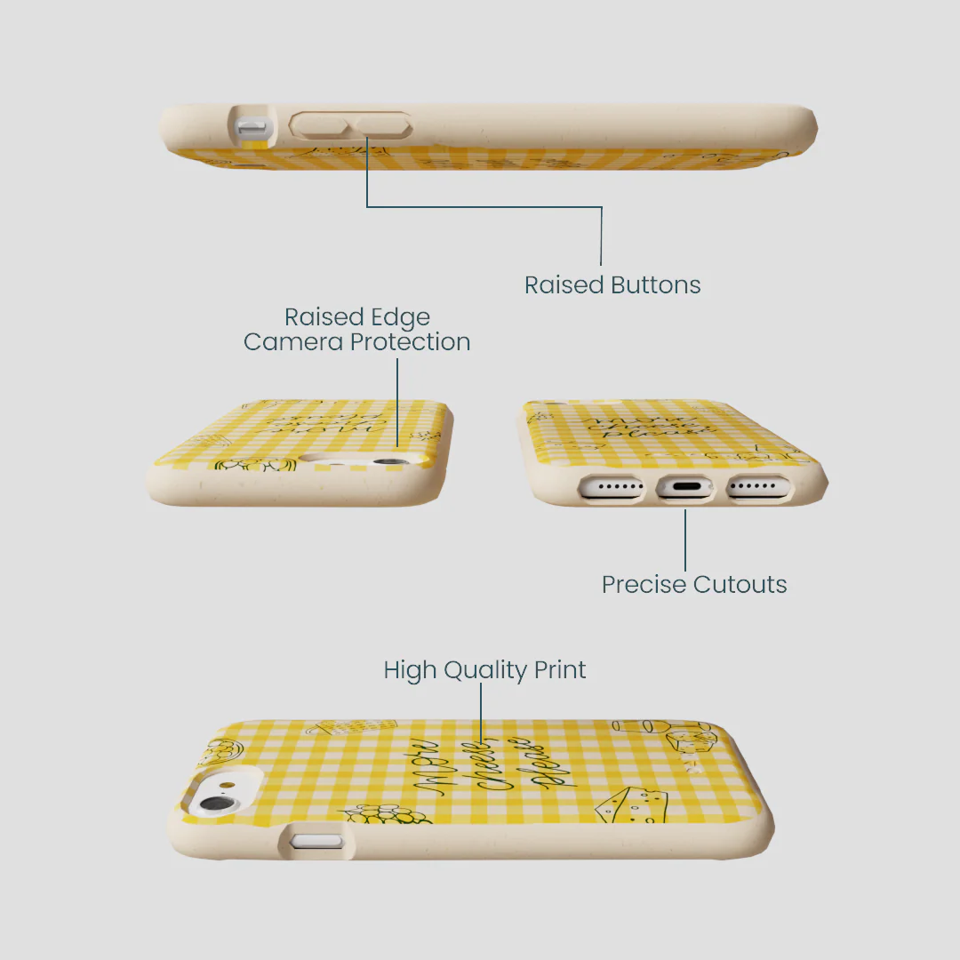 Seashell More Cheese iPhone 6/6s/7/8/SE Case - Image 3