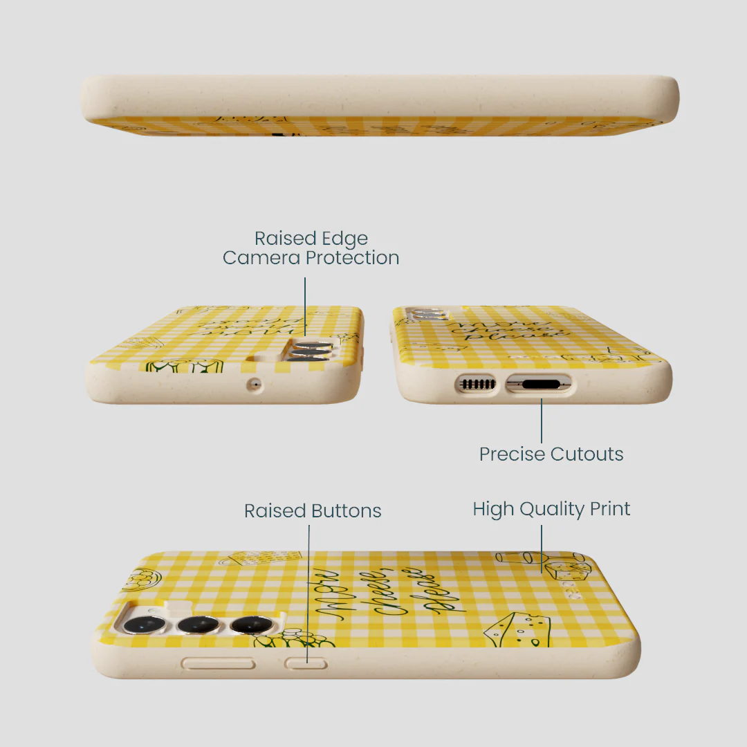 Seashell More Cheese Samsung Galaxy S24+(Plus) Case - Image 3