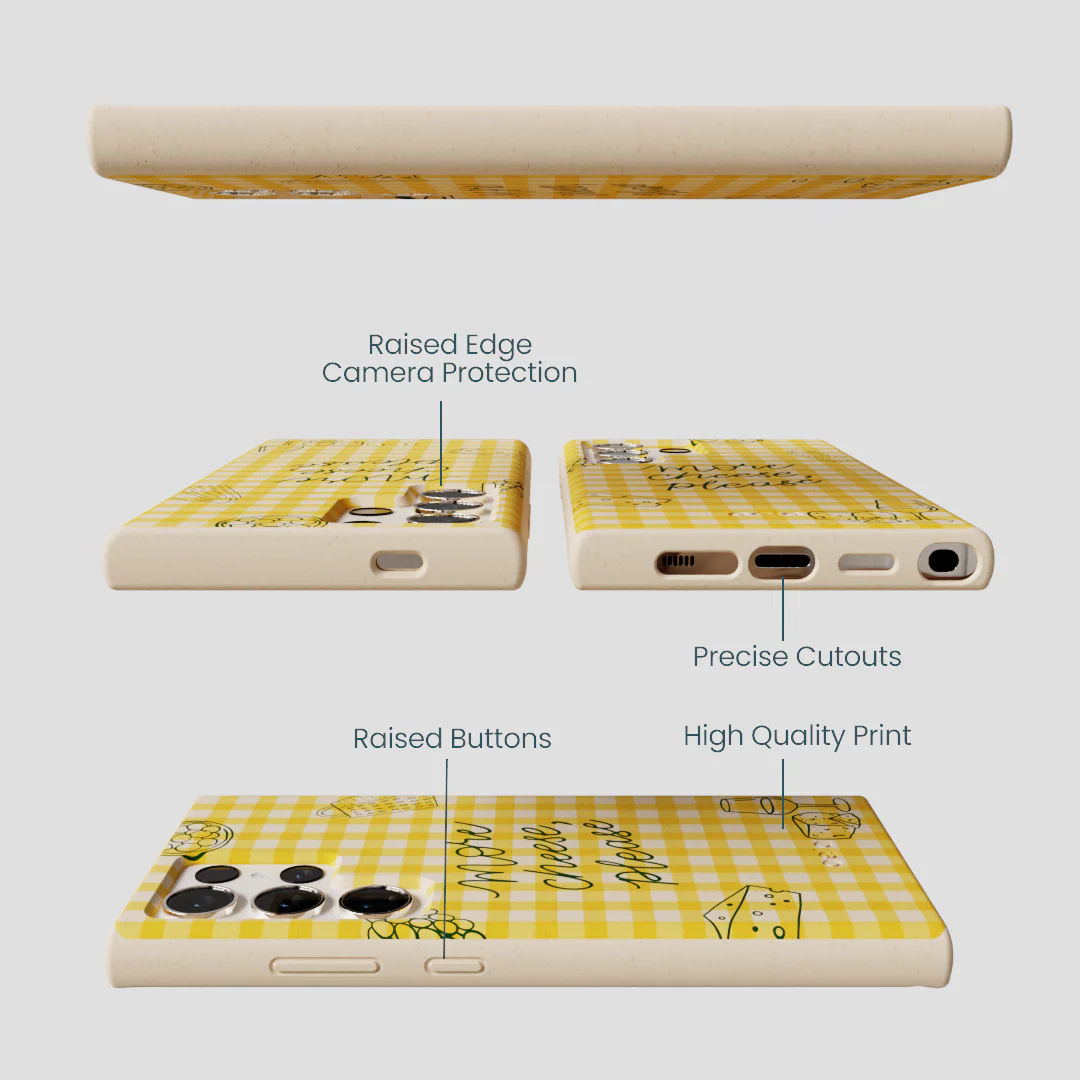 Seashell More Cheese Samsung Galaxy S24 Ultra Case - Image 3