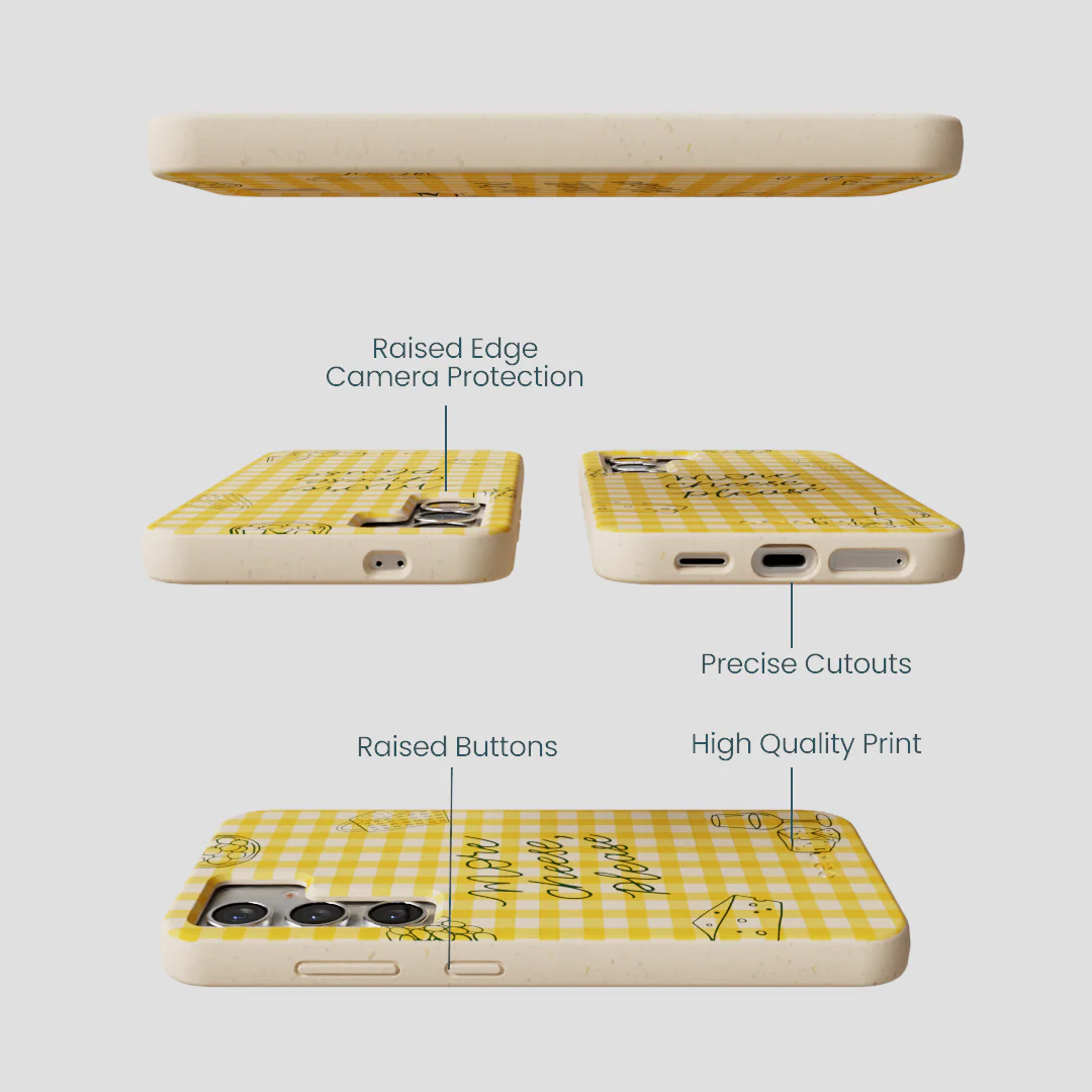 Seashell More Cheese Samsung Galaxy S25 Case - Image 3