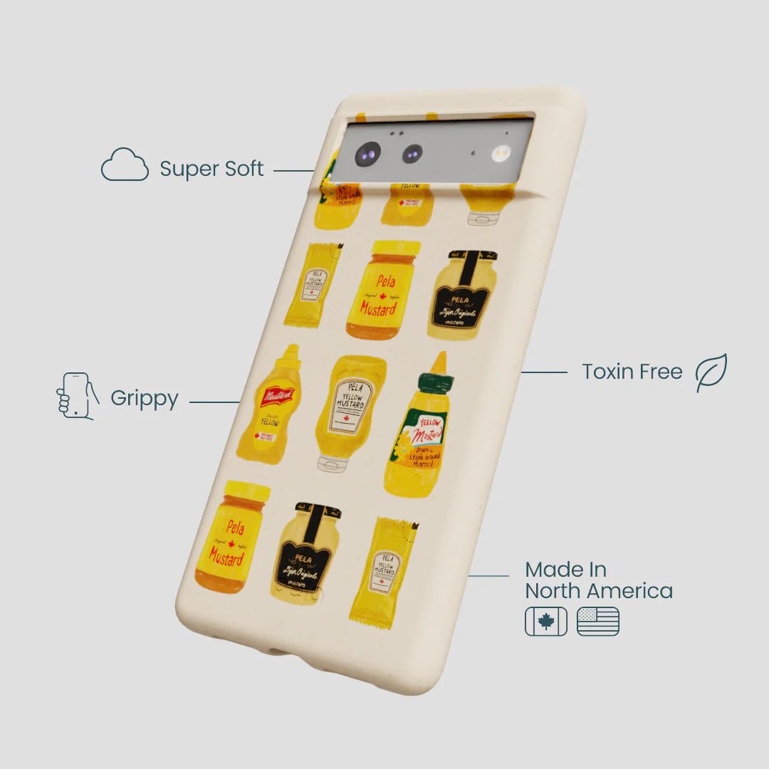 Seashell Mustard Fan Google Pixel 6 Case - Image 4