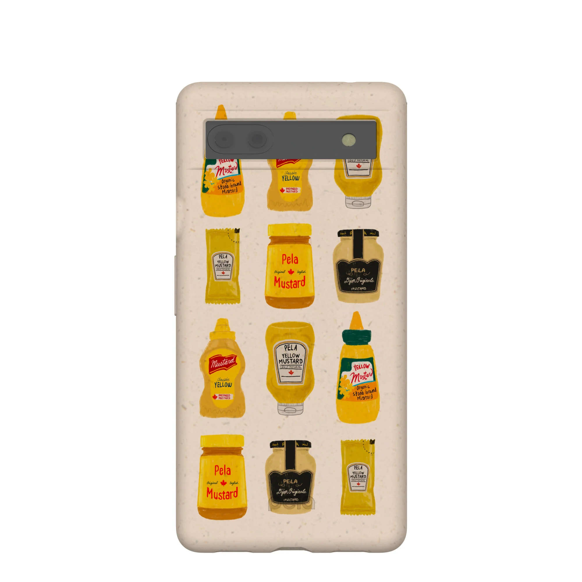 Seashell Mustard Fan Google Pixel 6a Case