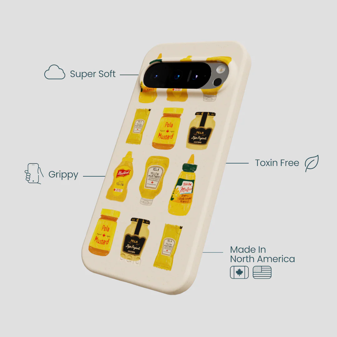 Seashell Mustard Fan Google Pixel 9/9 Pro Case - Image 4
