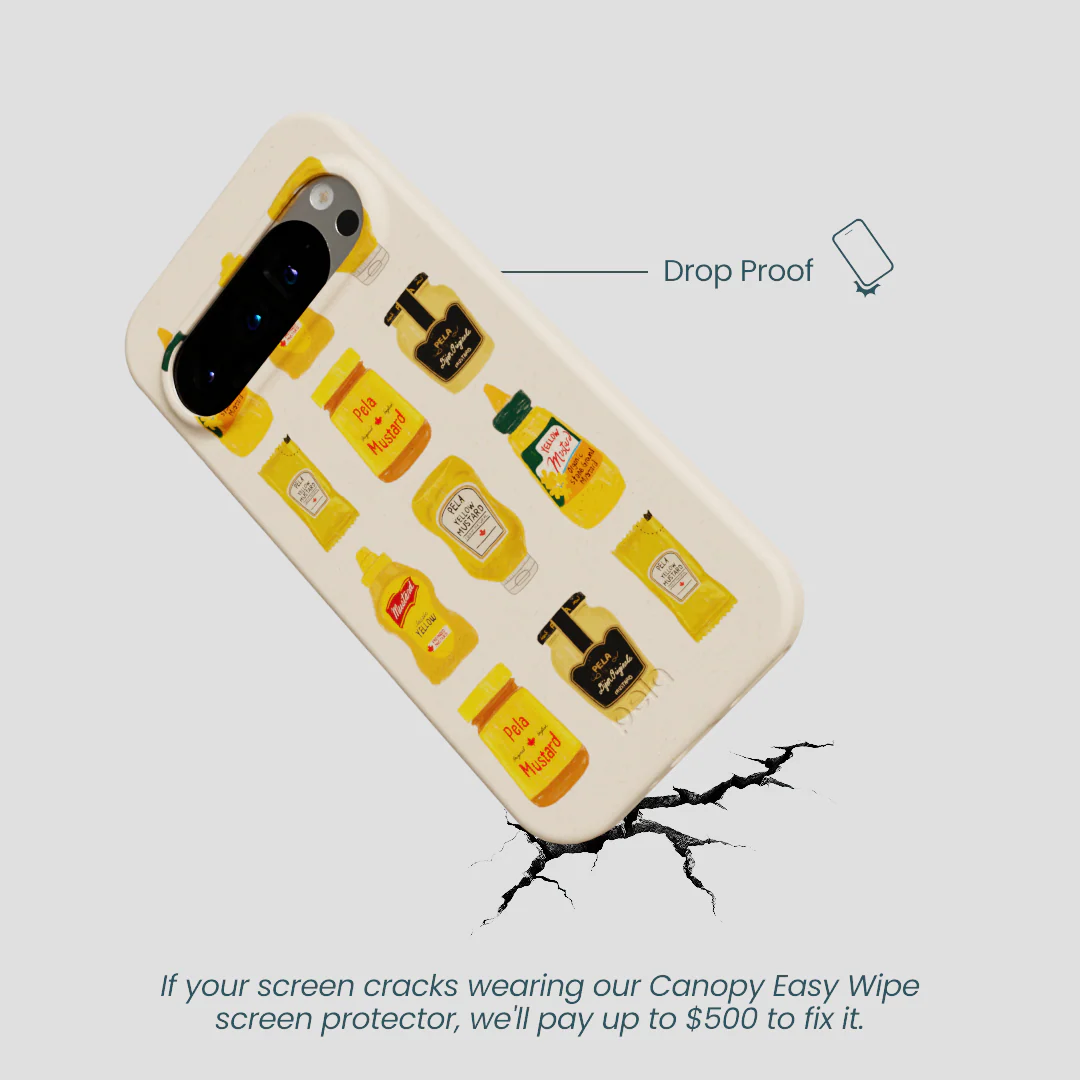 Seashell Mustard Fan Google Pixel 9/9 Pro Case - Image 5