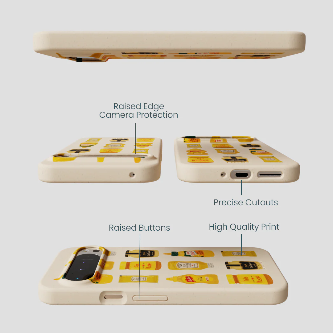Seashell Mustard Fan Google Pixel 9 Pro XL Case - Image 3