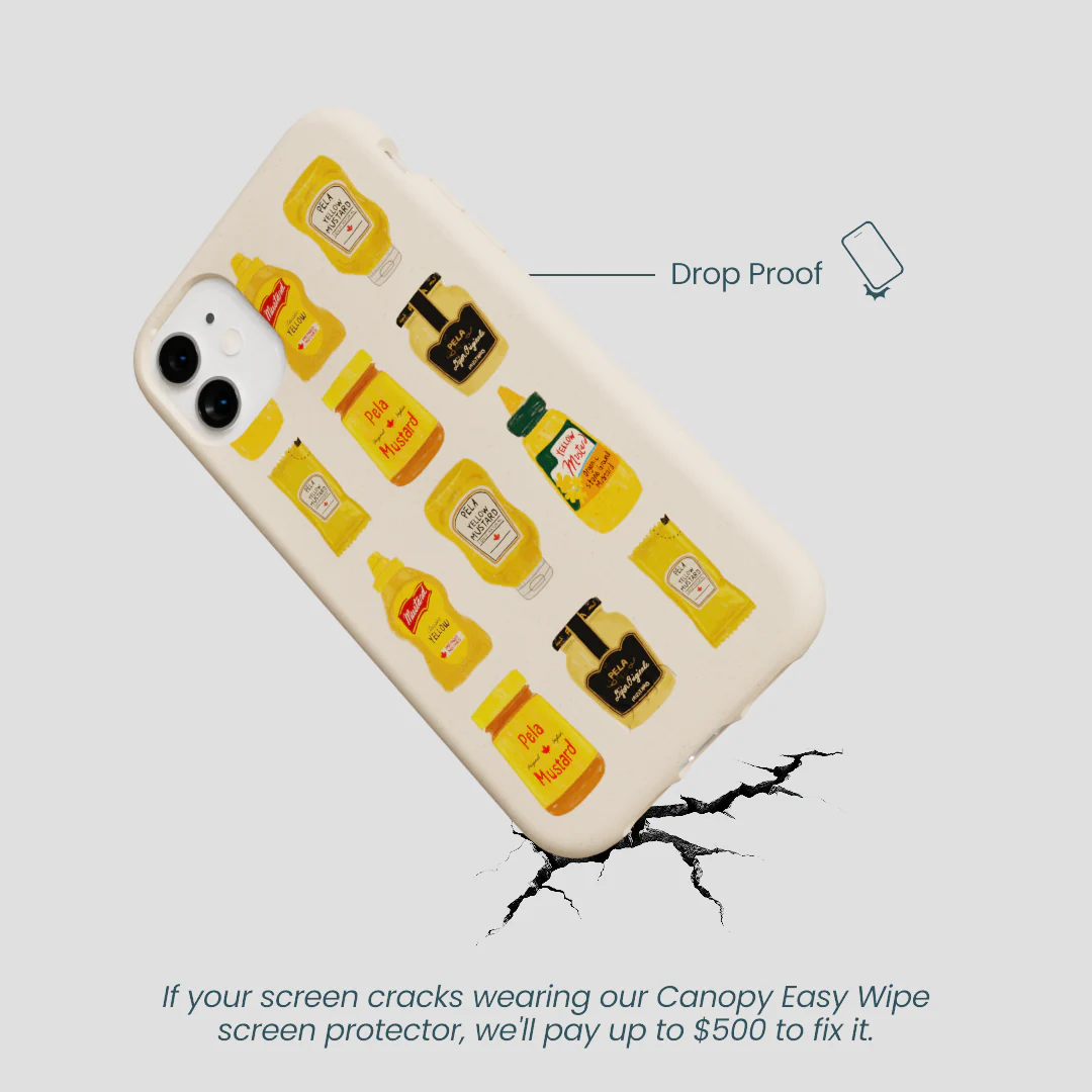 Seashell Mustard Fan iPhone 11 Case - Image 5