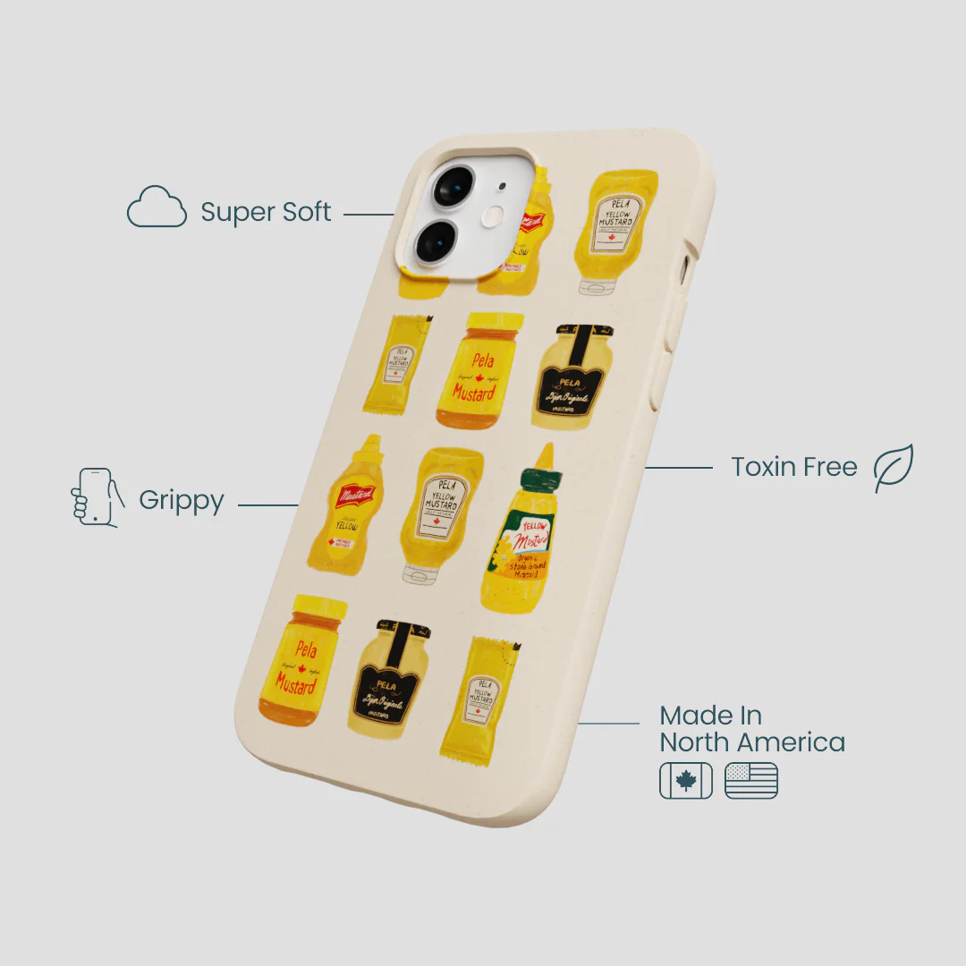 Seashell Mustard Fan iPhone 12/ iPhone 12 Pro Case - Image 4