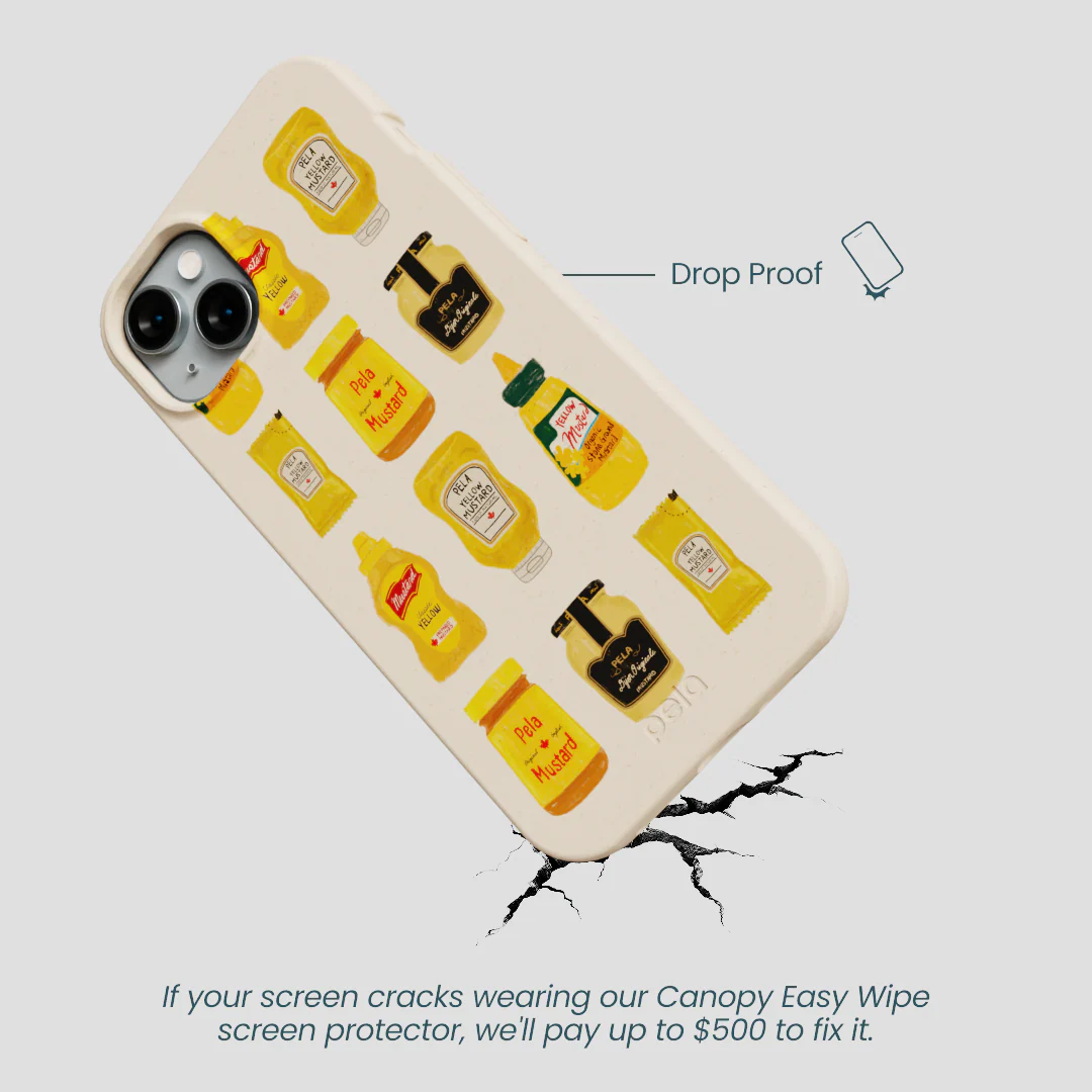 Seashell Mustard Fan iPhone 15 Plus Case - Image 5