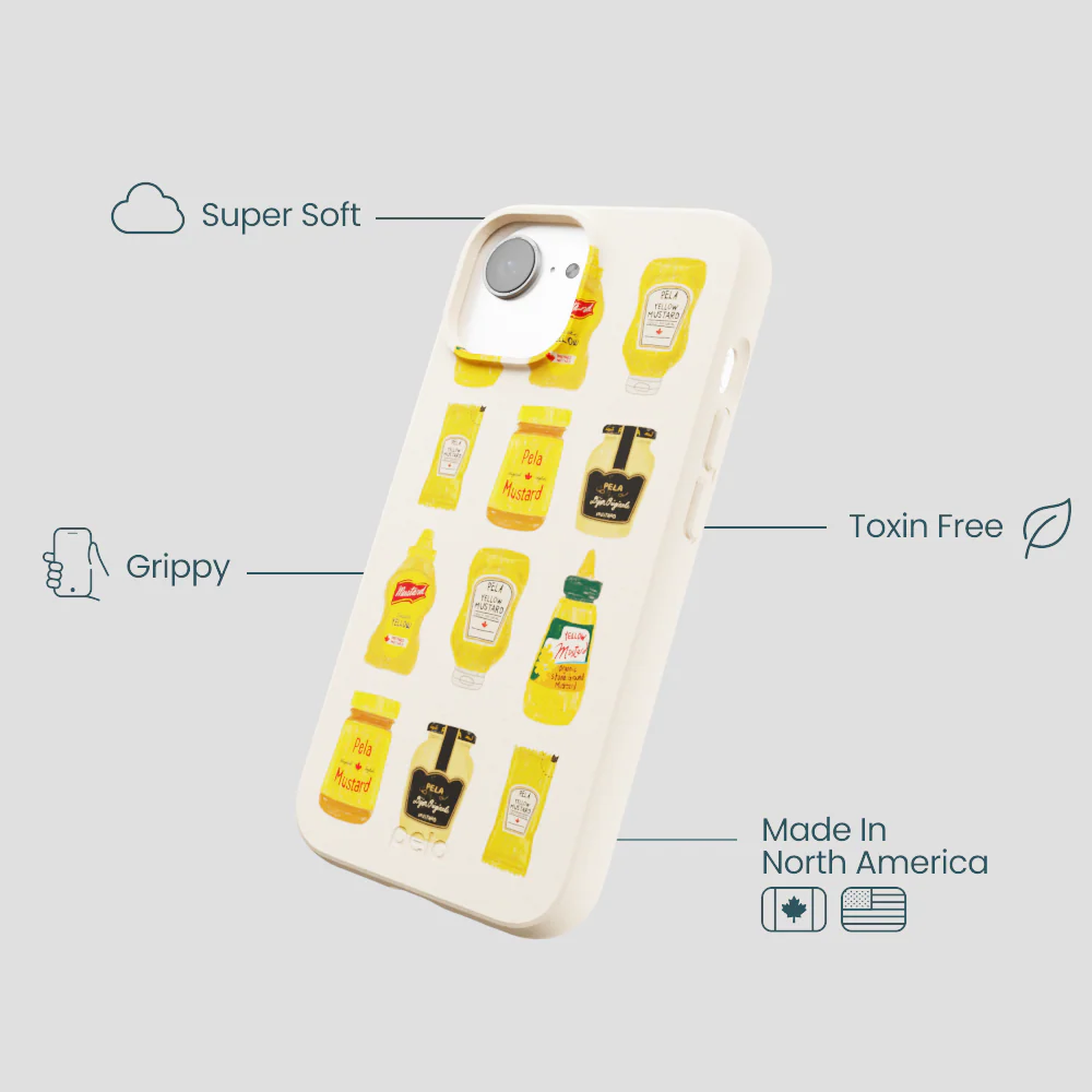 Seashell Mustard Fan iPhone 16e/17e Case - Image 4