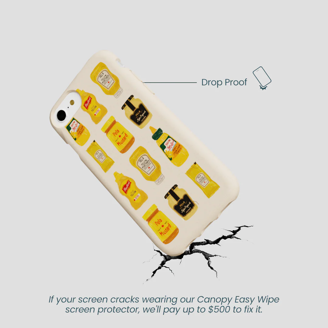 Seashell Mustard Fan iPhone 6/6s/7/8/SE Case - Image 5
