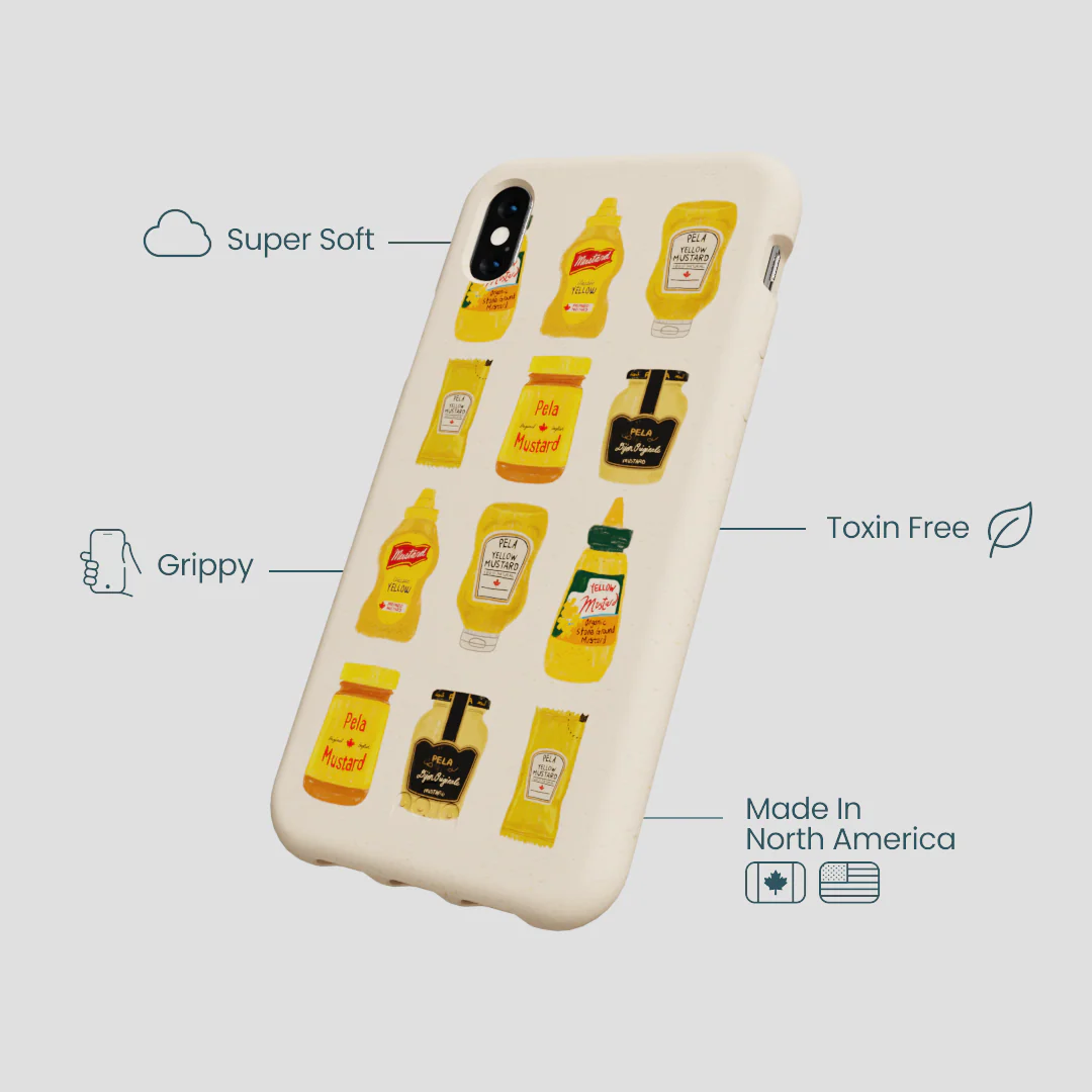 Seashell Mustard Fan iPhone XR Case - Image 4