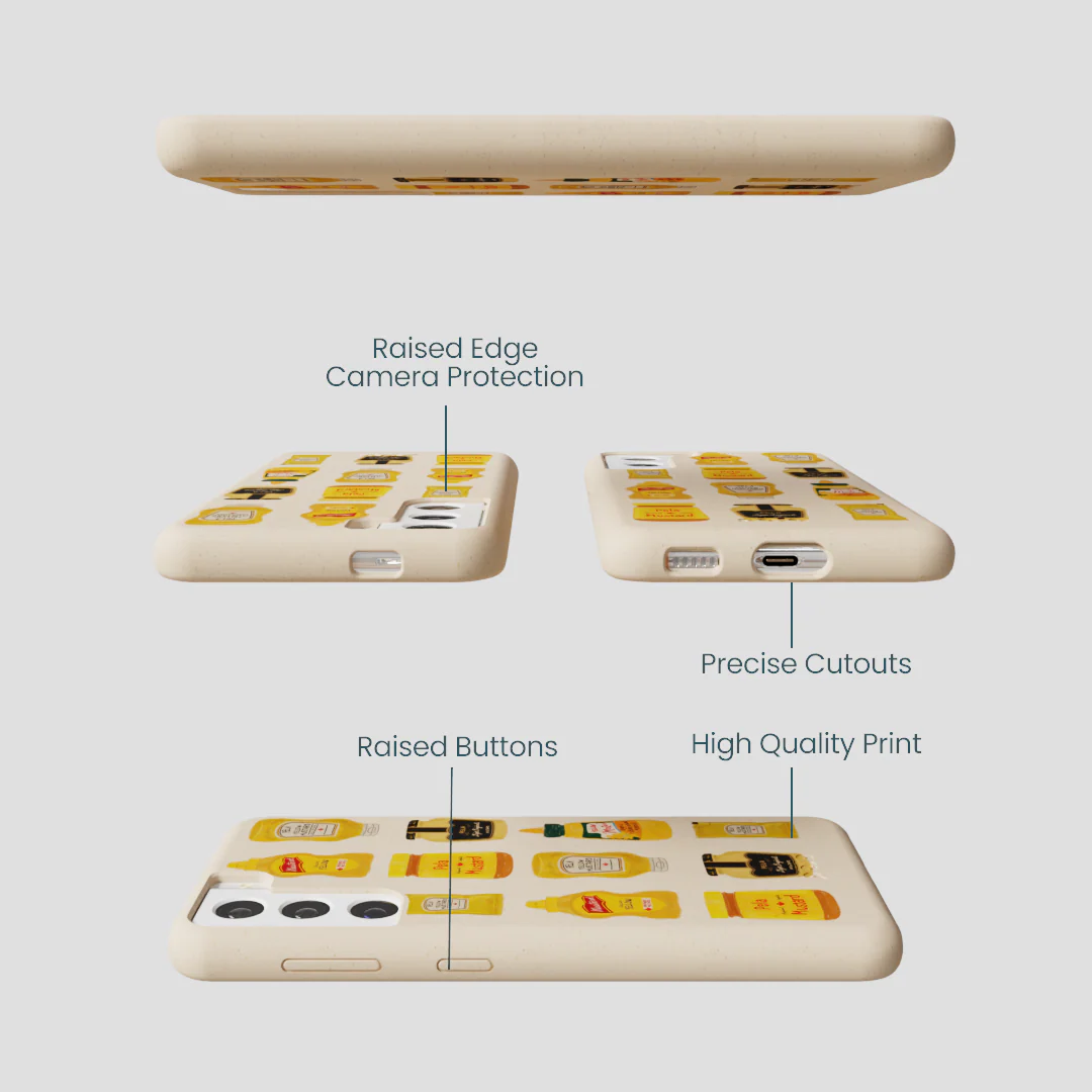 Seashell Mustard Fan Samsung Galaxy S22 Case - Image 3