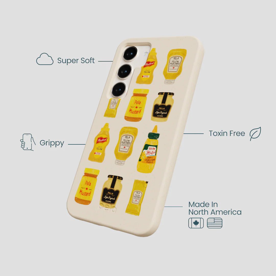 Seashell Mustard Fan Samsung Galaxy S23 Case - Image 4