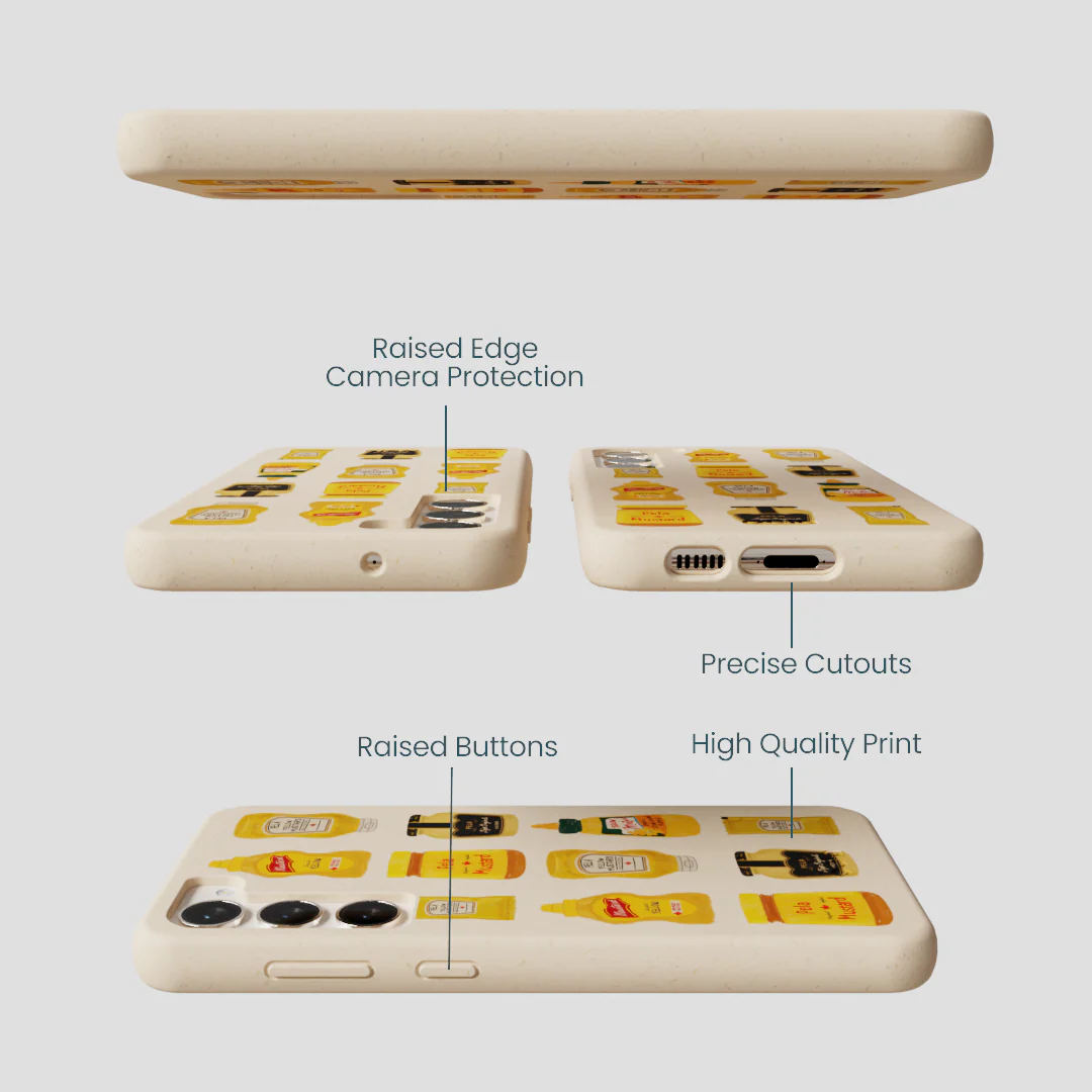 Seashell Mustard Fan Samsung Galaxy S24+(Plus) Case - Image 3
