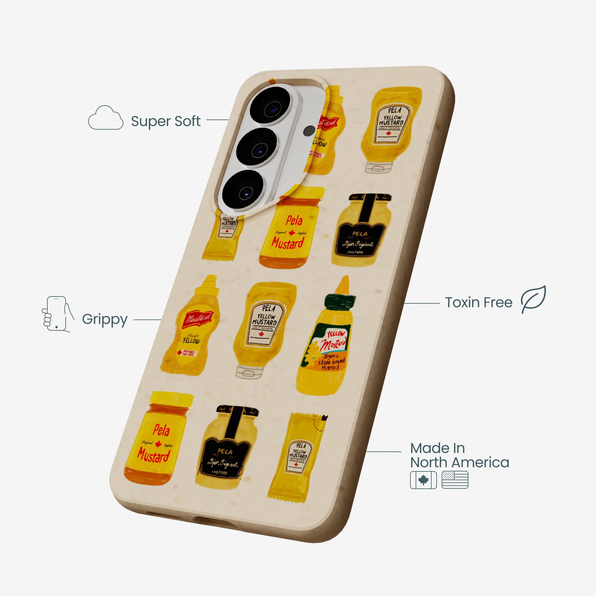 Seashell Mustard Fan Samsung Galaxy S26 Case - Image 4