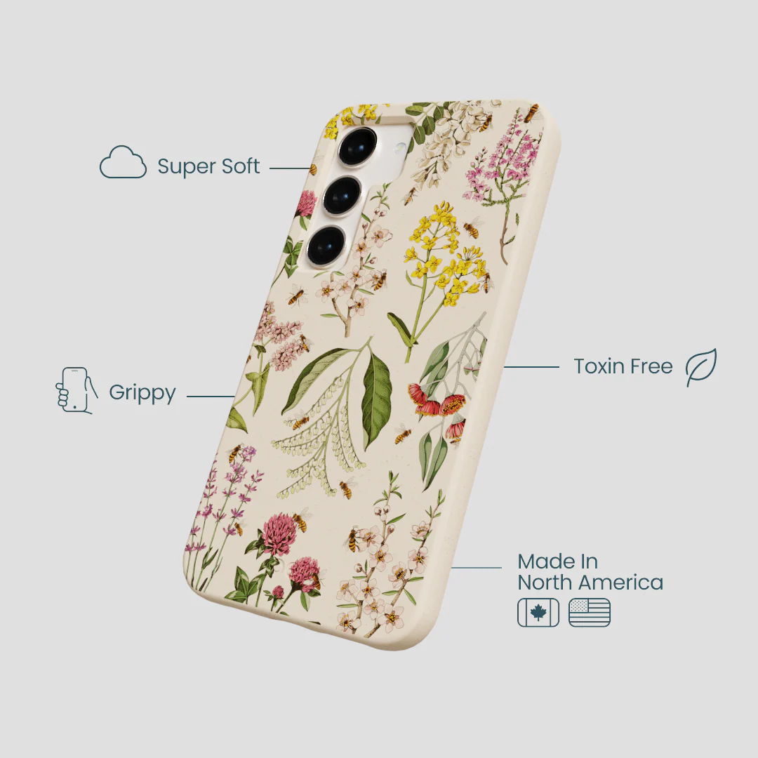 Seashell Nectar and Pollen Samsung Galaxy S24 Case - Image 4