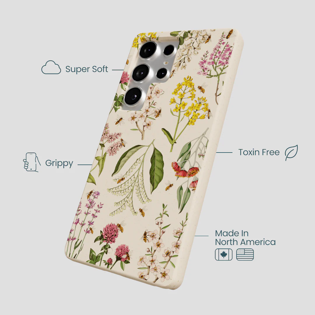 Seashell Nectar and Pollen Samsung Galaxy S25 Ultra Case - Image 4