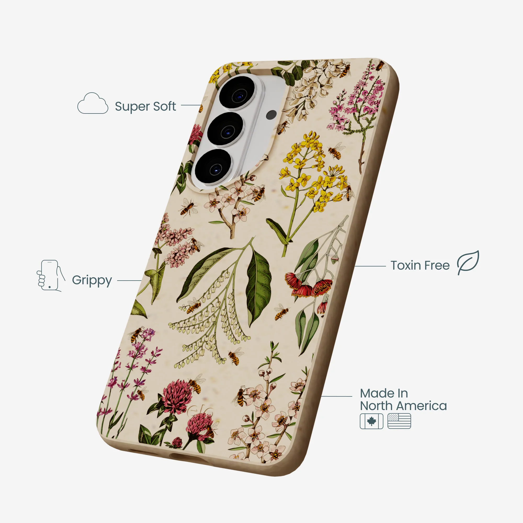 Seashell Nectar and Pollen Samsung Galaxy S26 Case - Image 4