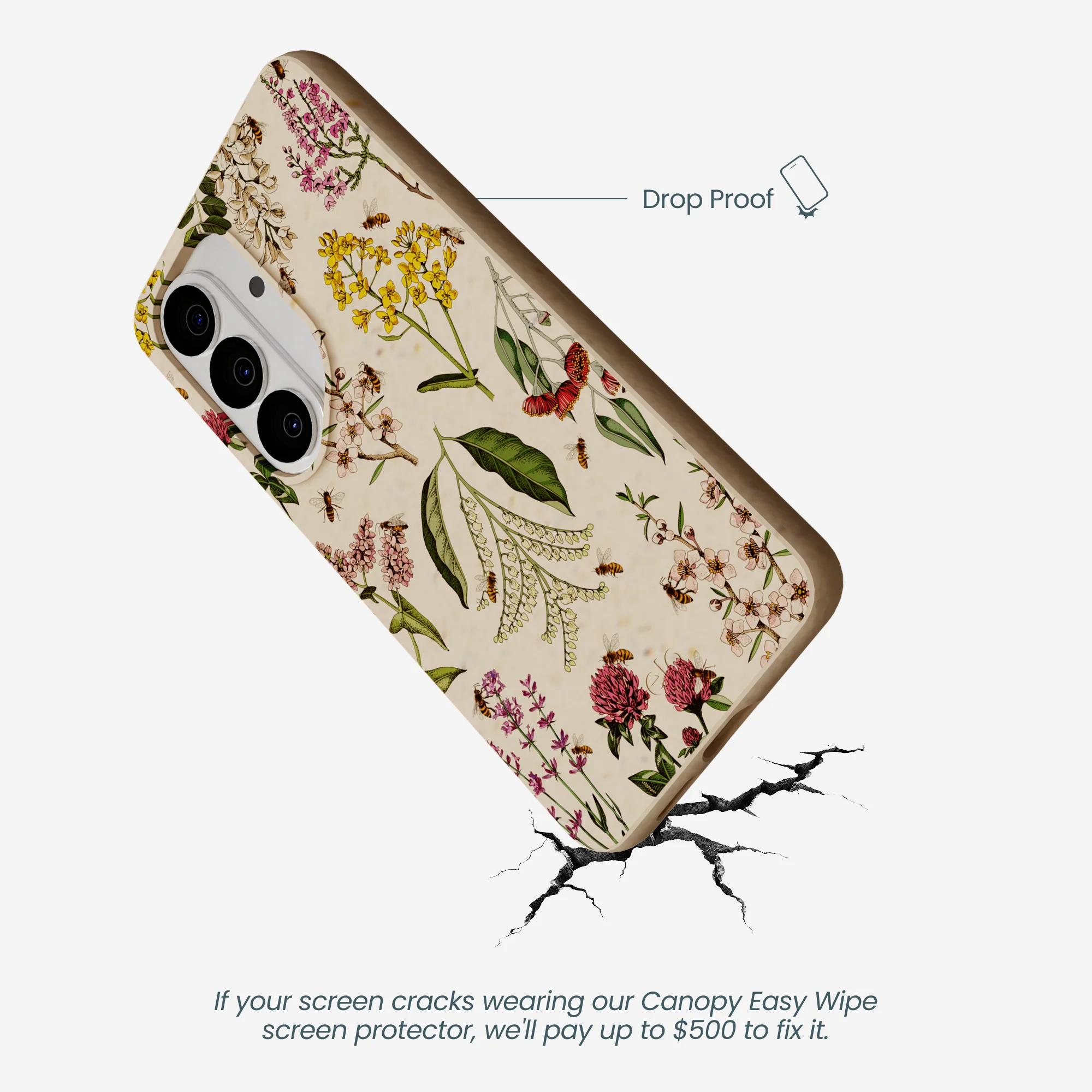 Seashell Nectar and Pollen Samsung Galaxy S26 Case - Image 5