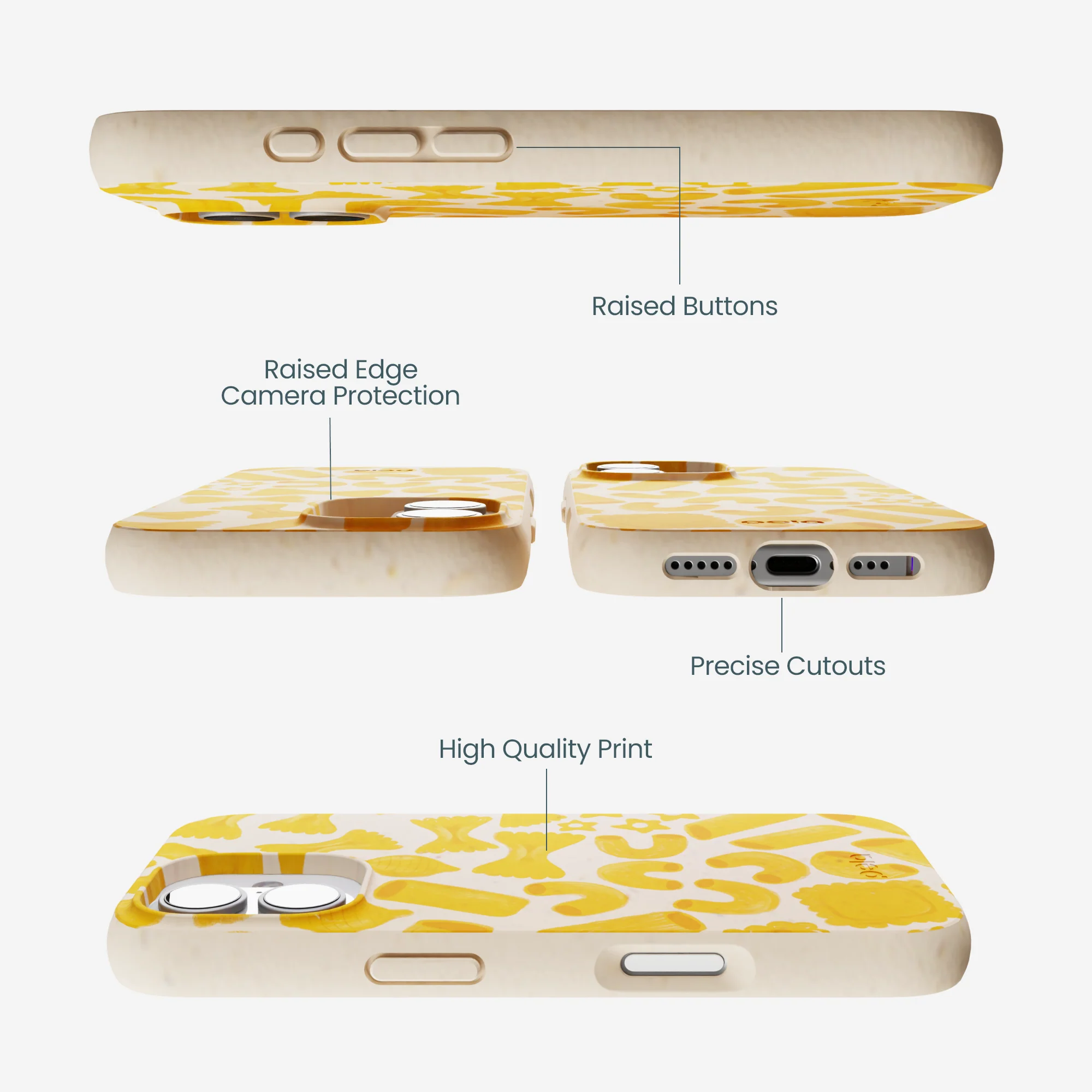 Seashell Noodle Fiesta iPhone 17 Case - Image 3