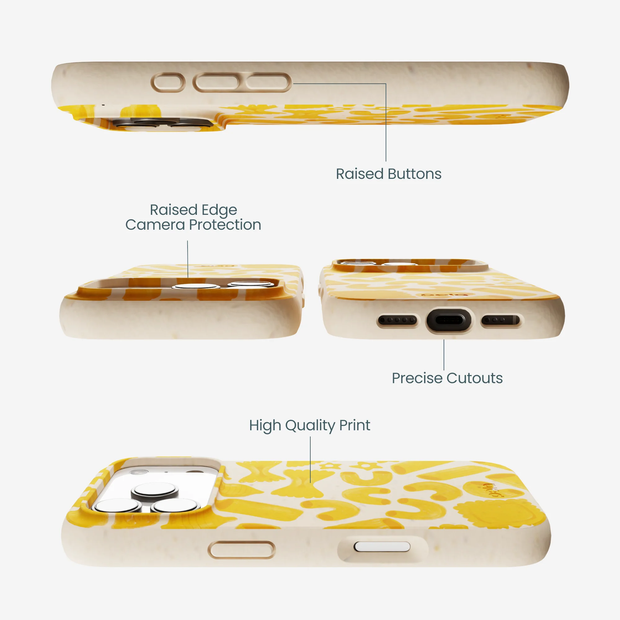 Seashell Noodle Fiesta iPhone 17 Pro Case - Image 3