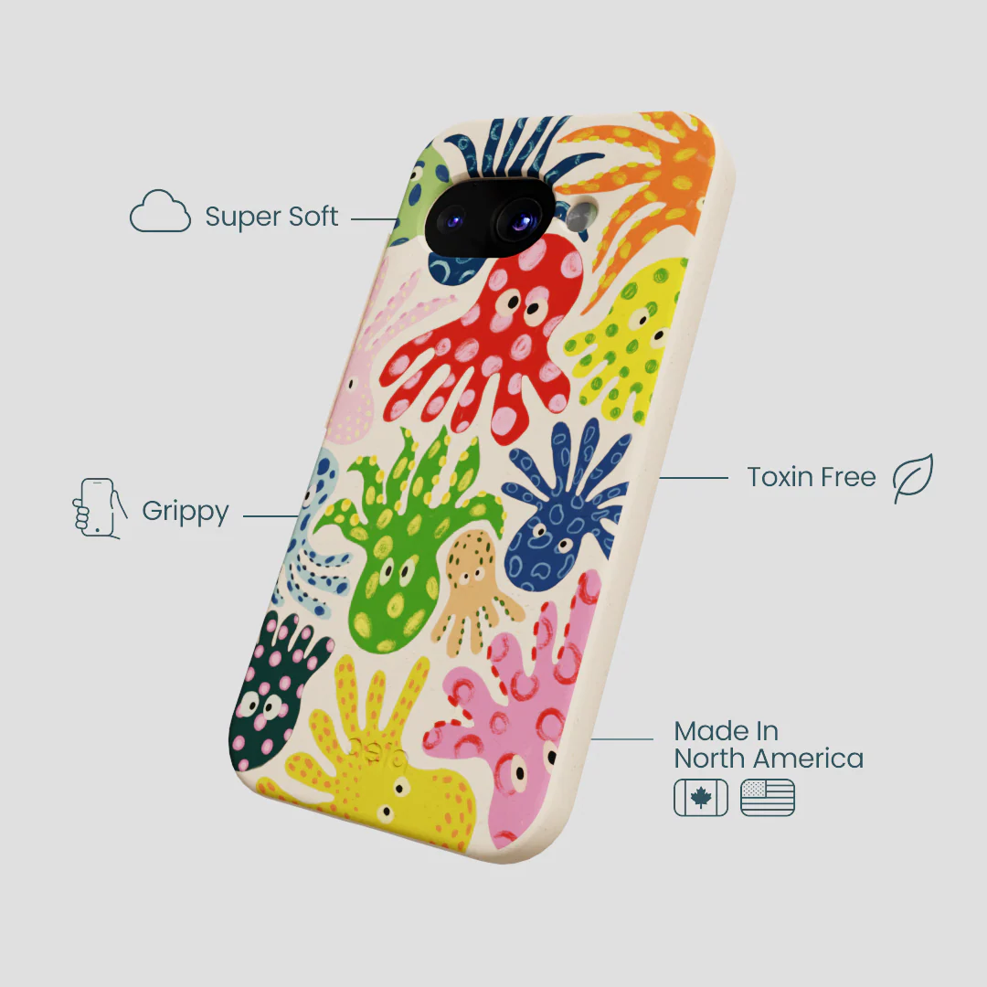 Seashell Octopi Google Pixel 9a Case - Image 3
