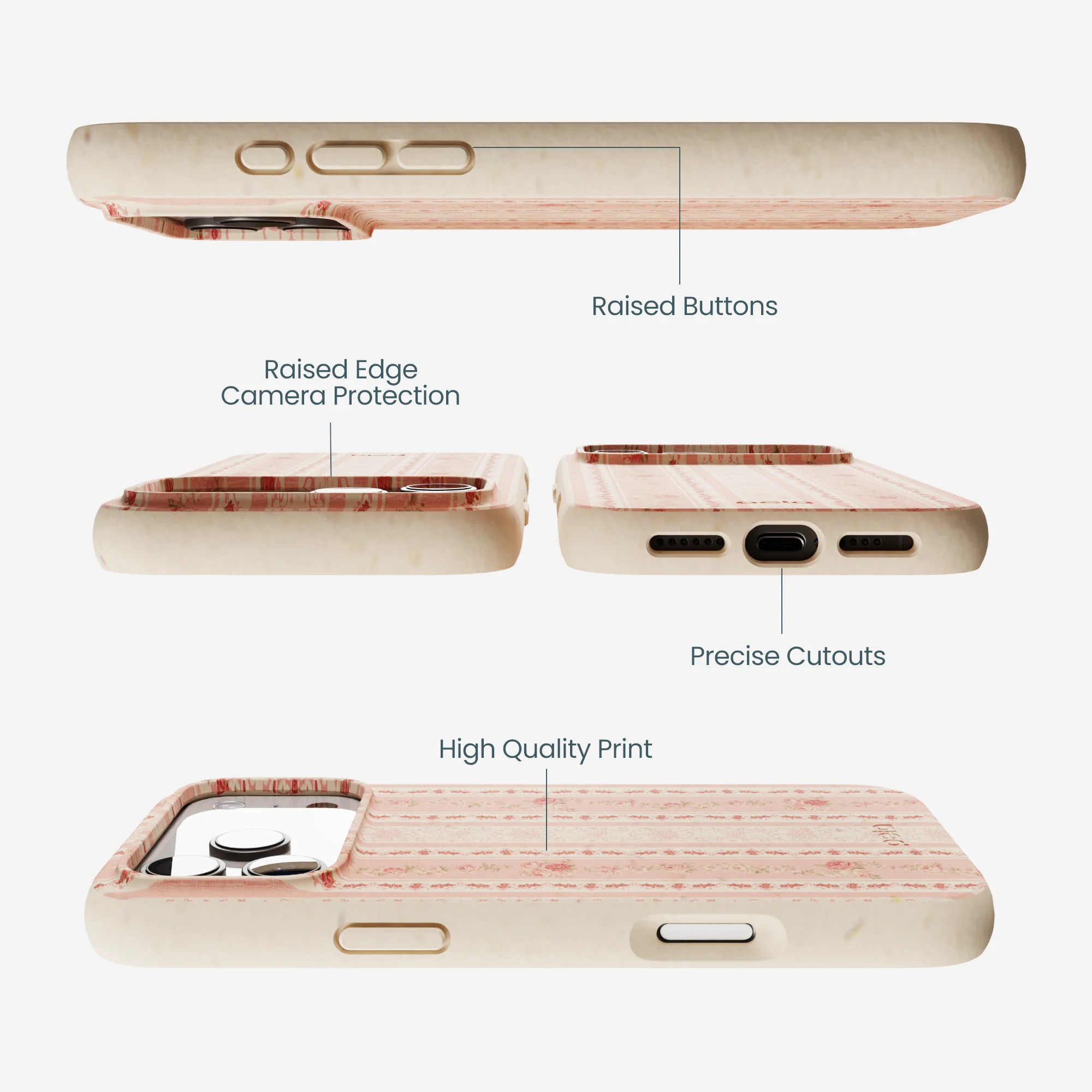 Seashell Opulent Lines iPhone 17 Pro Max Case - Image 3