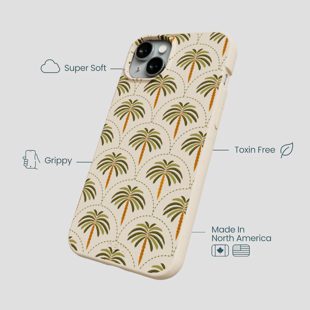 Seashell Palm Reverie iPhone 14 Plus Case - Image 4