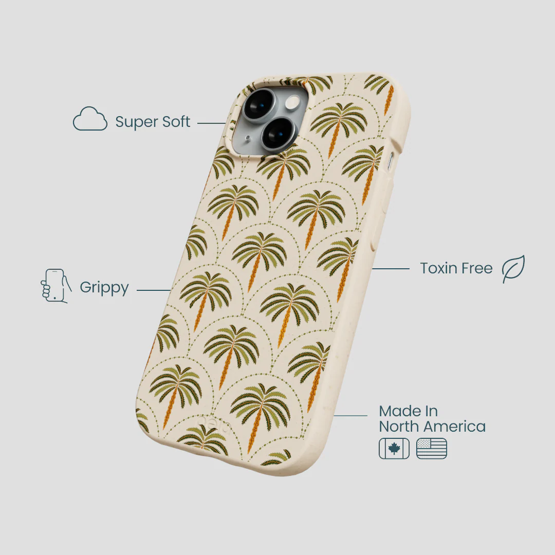 Seashell Palm Reverie iPhone 15 Case - Image 4