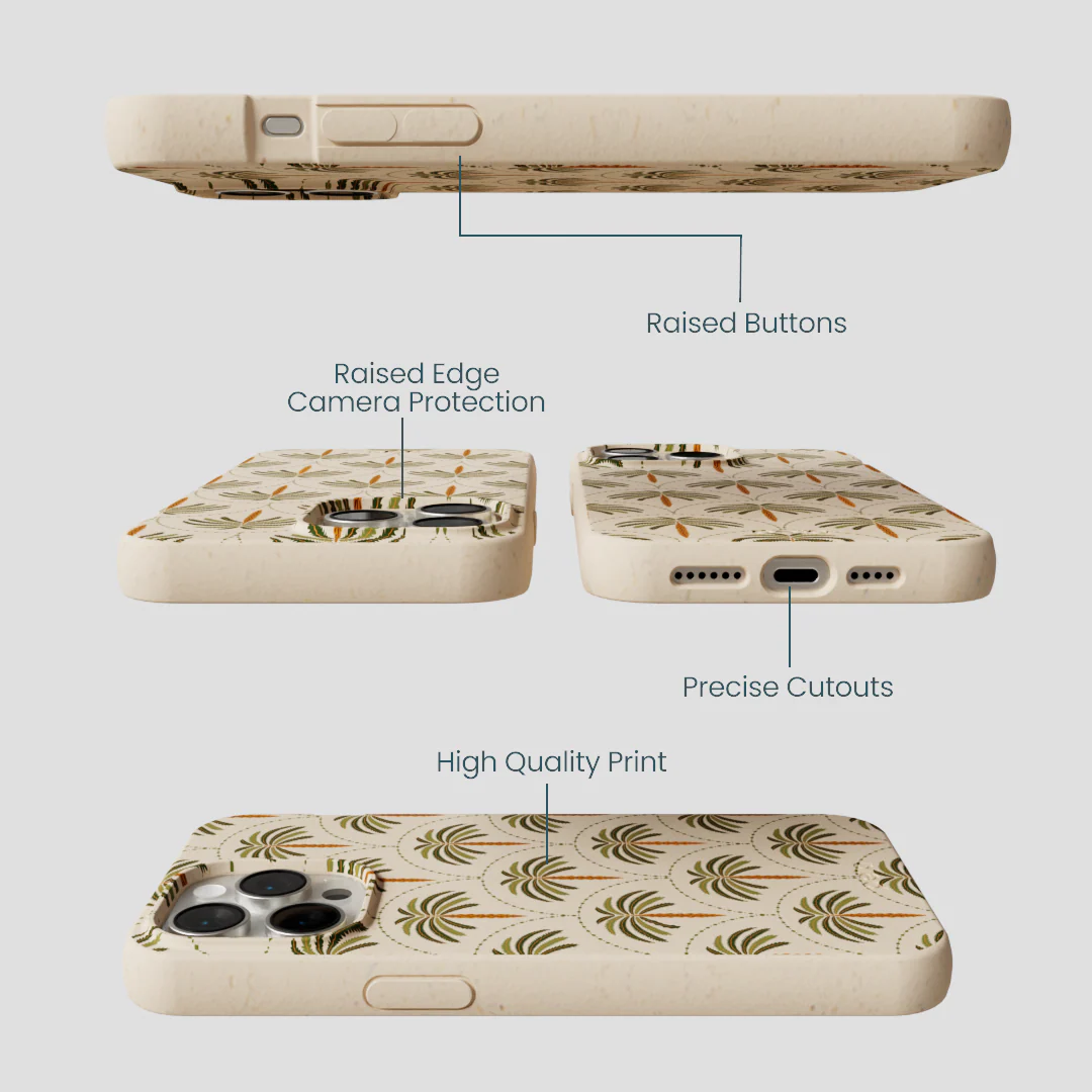 Seashell Palm Reverie iPhone 15 Pro Max Case - Image 3