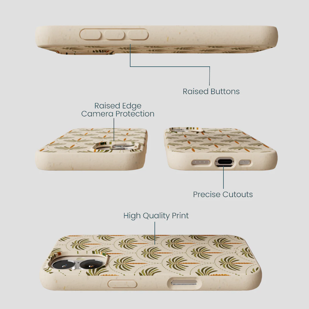 Seashell Palm Reverie iPhone 16 Case - Image 3