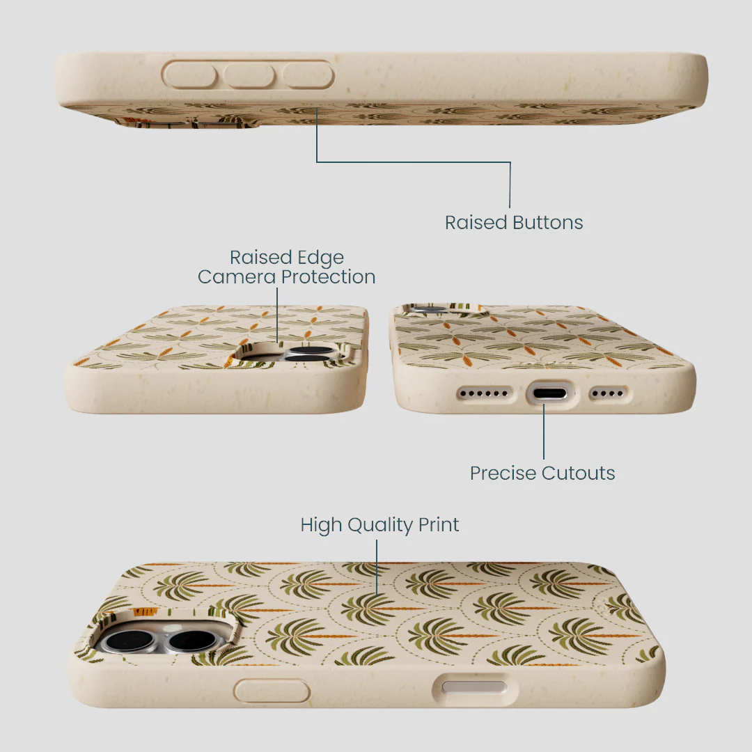 Seashell Palm Reverie iPhone 16 Plus Case - Image 3