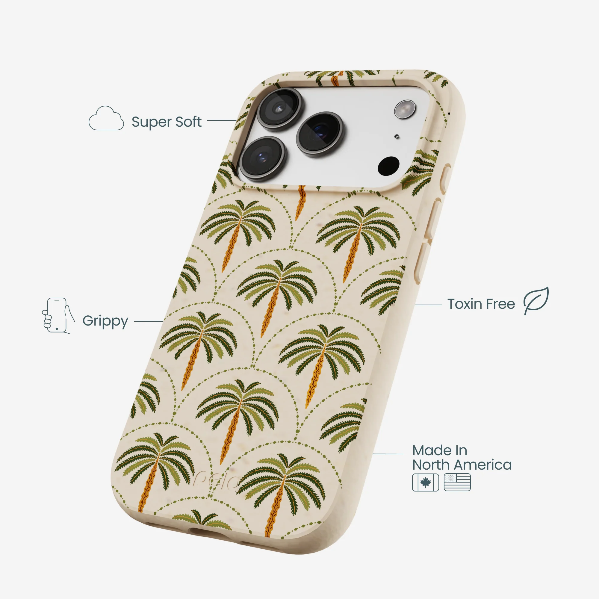 Seashell Palm Reverie iPhone 17 Pro Case - Image 4