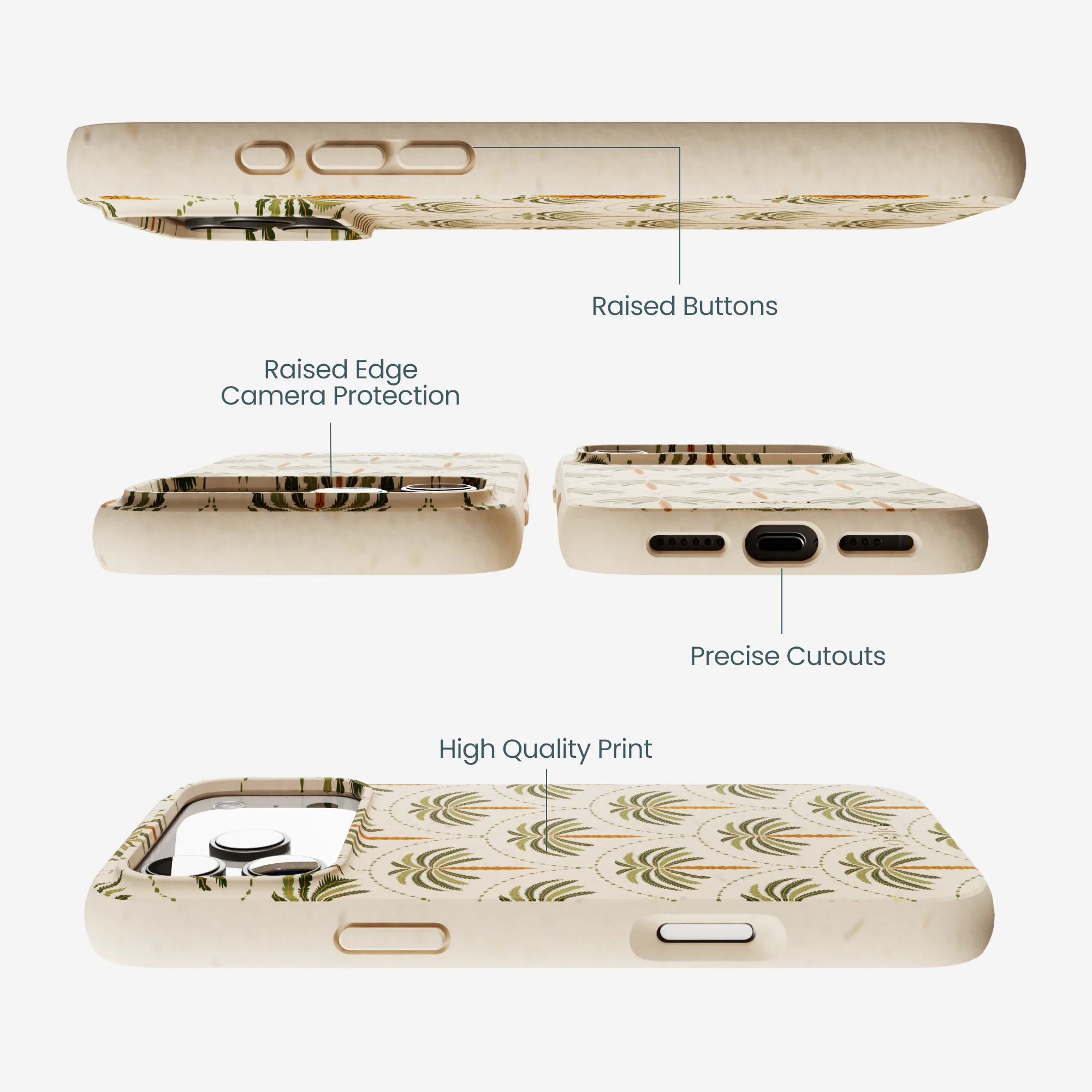 Seashell Palm Reverie iPhone 17 Pro Max Case - Image 3