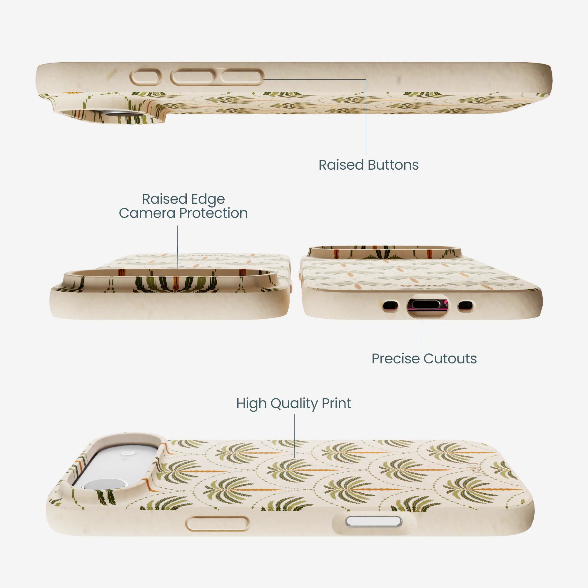 Seashell Palm Reverie iPhone Air Case - Image 3