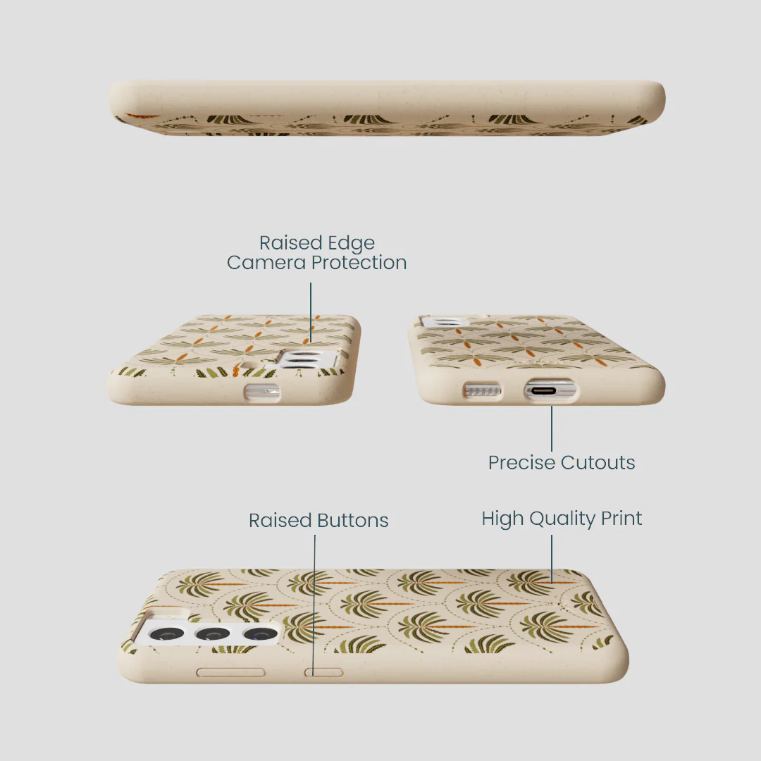 Seashell Palm Reverie Samsung Galaxy S22 Case - Image 3