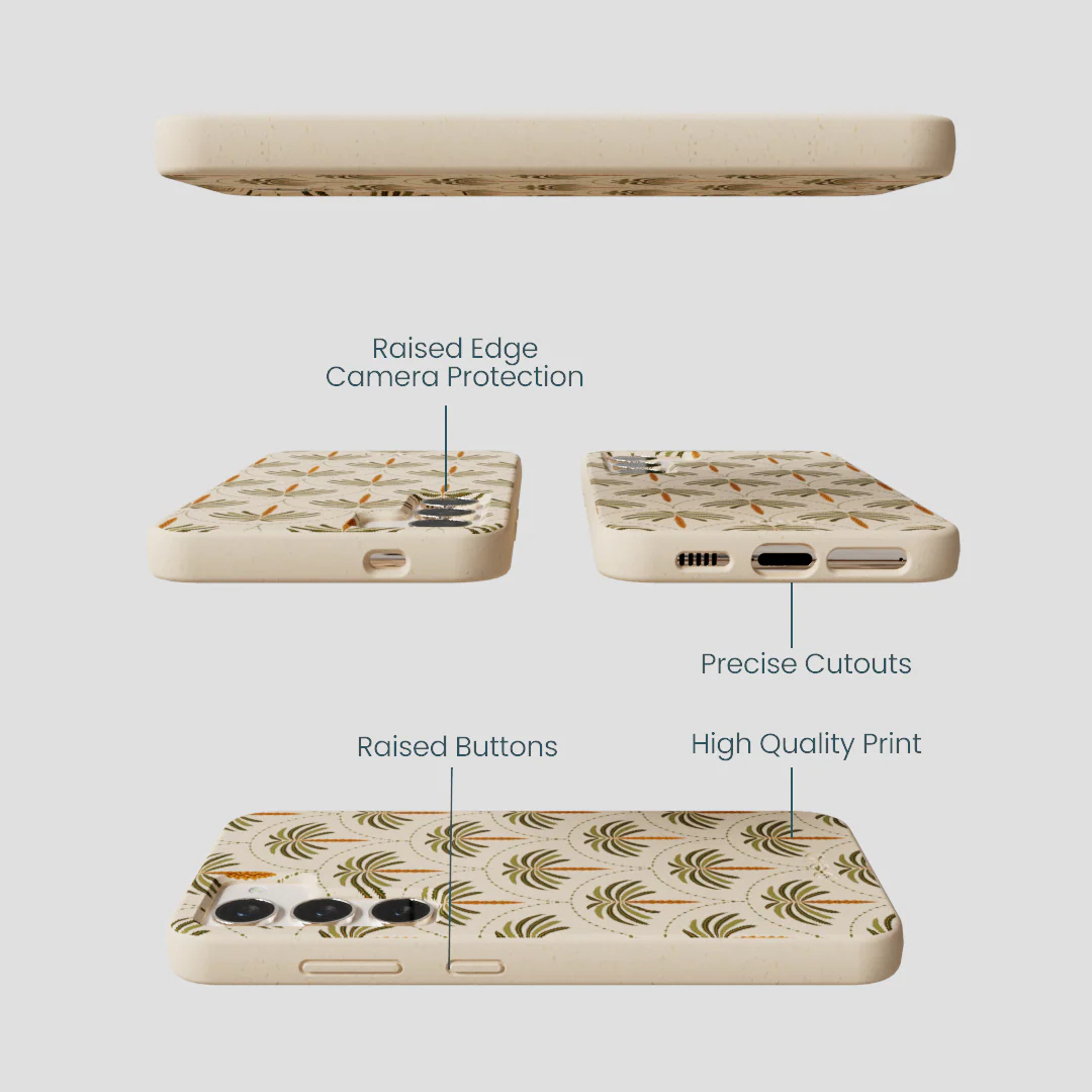 Seashell Palm Reverie Samsung Galaxy S24 Case - Image 3
