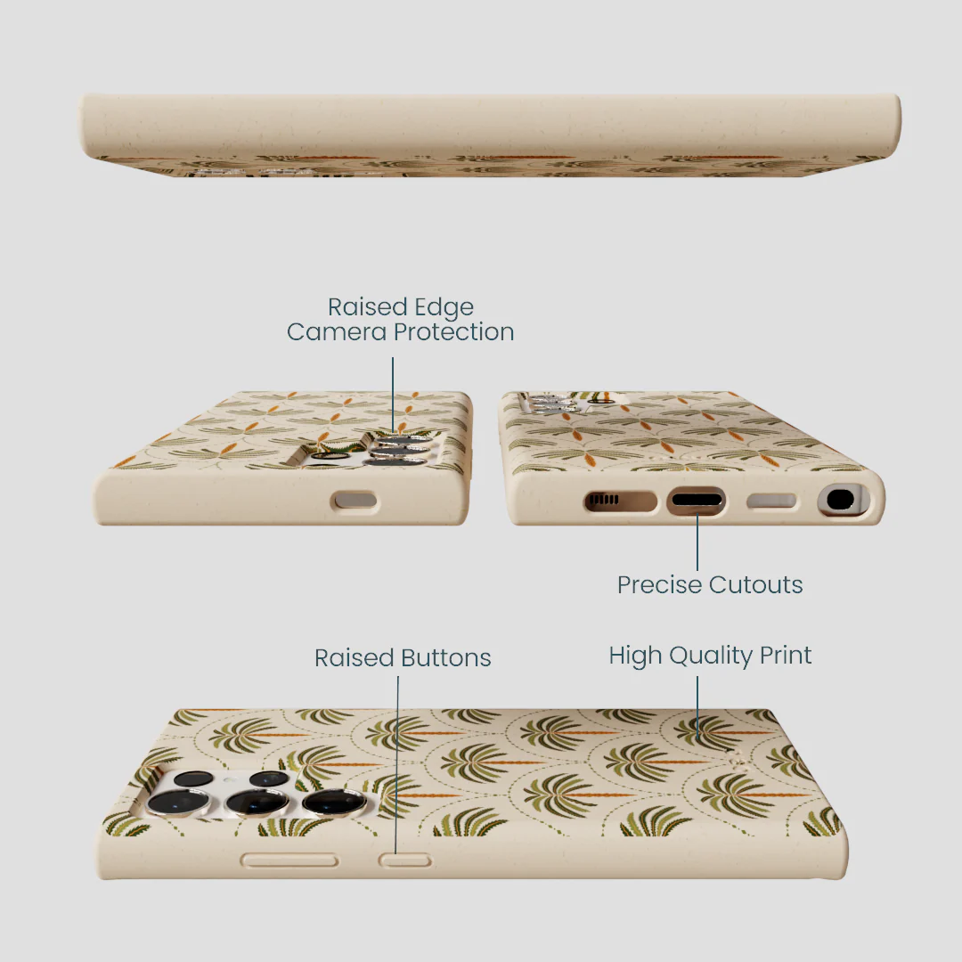 Seashell Palm Reverie Samsung Galaxy S24 Ultra Case - Image 3