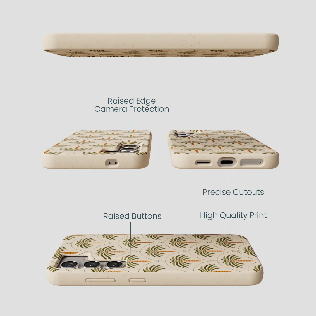 Seashell Palm Reverie Samsung Galaxy S25 Case - Image 3
