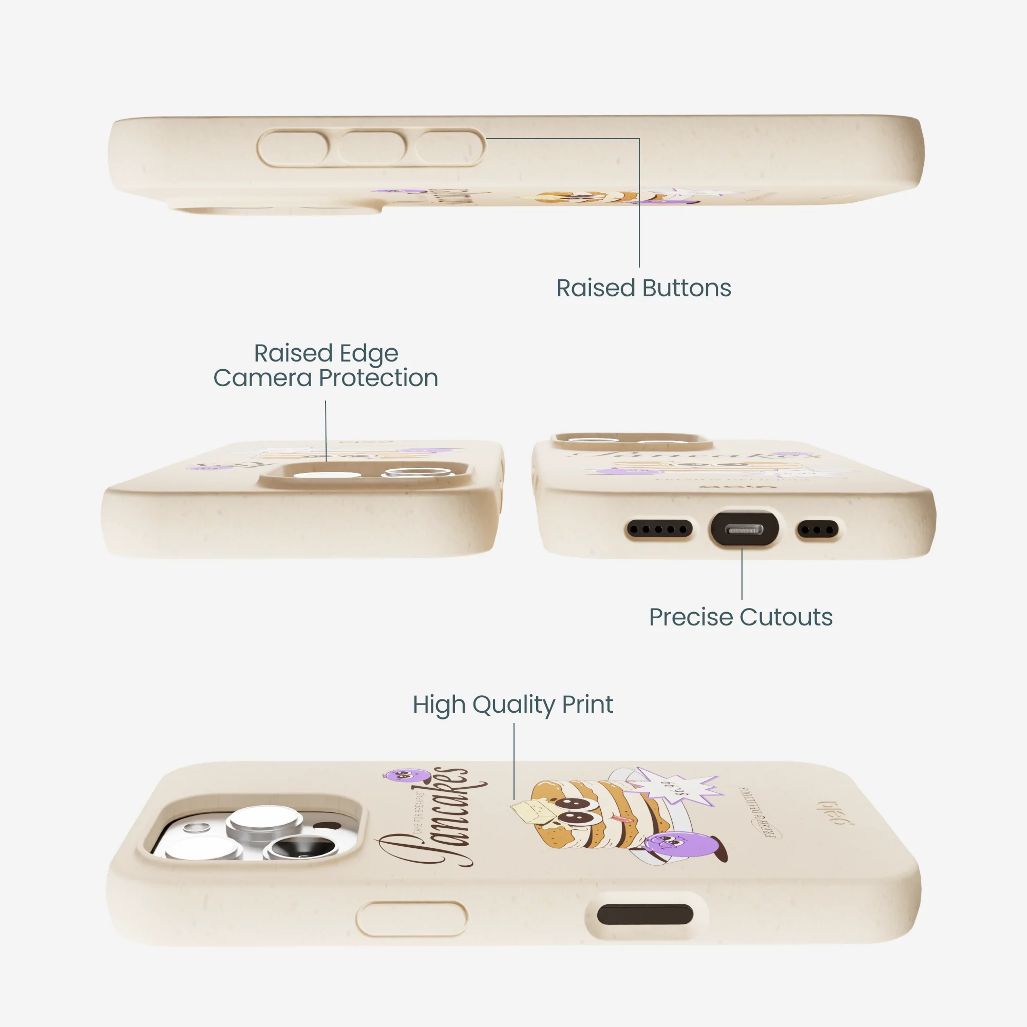 Seashell Pancake Time iPhone 16 Pro Max Case - Image 3