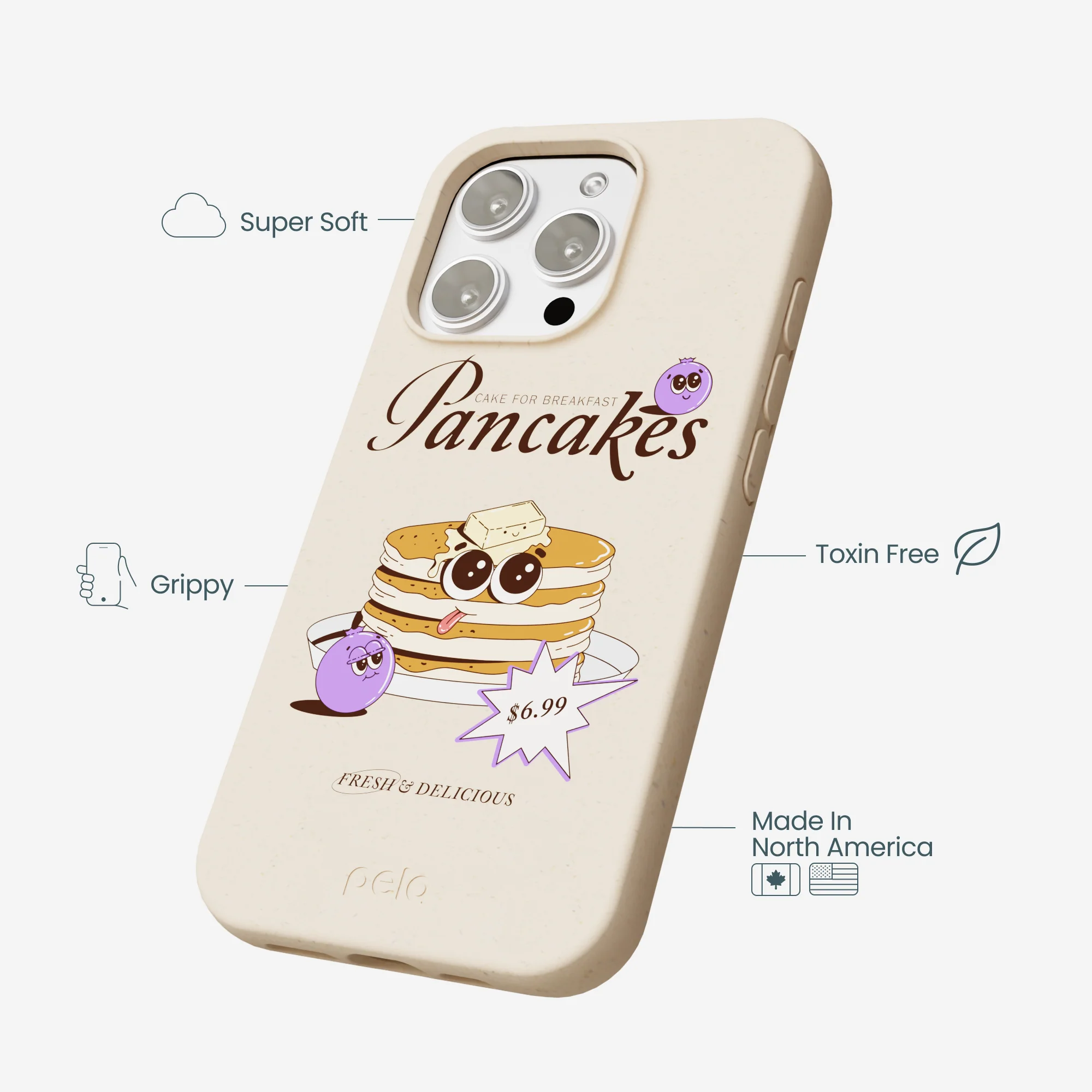 Seashell Pancake Time iPhone 16 Pro Max Case - Image 4