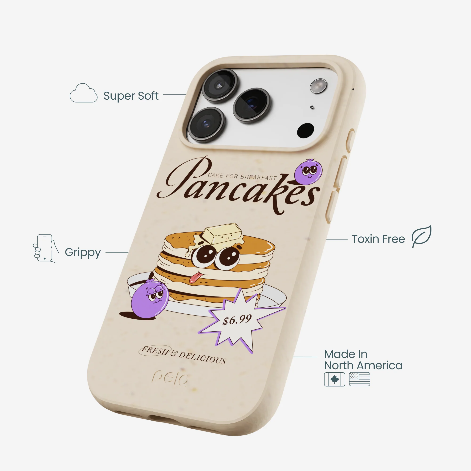 Seashell Pancake Time iPhone 17 Pro Case - Image 4