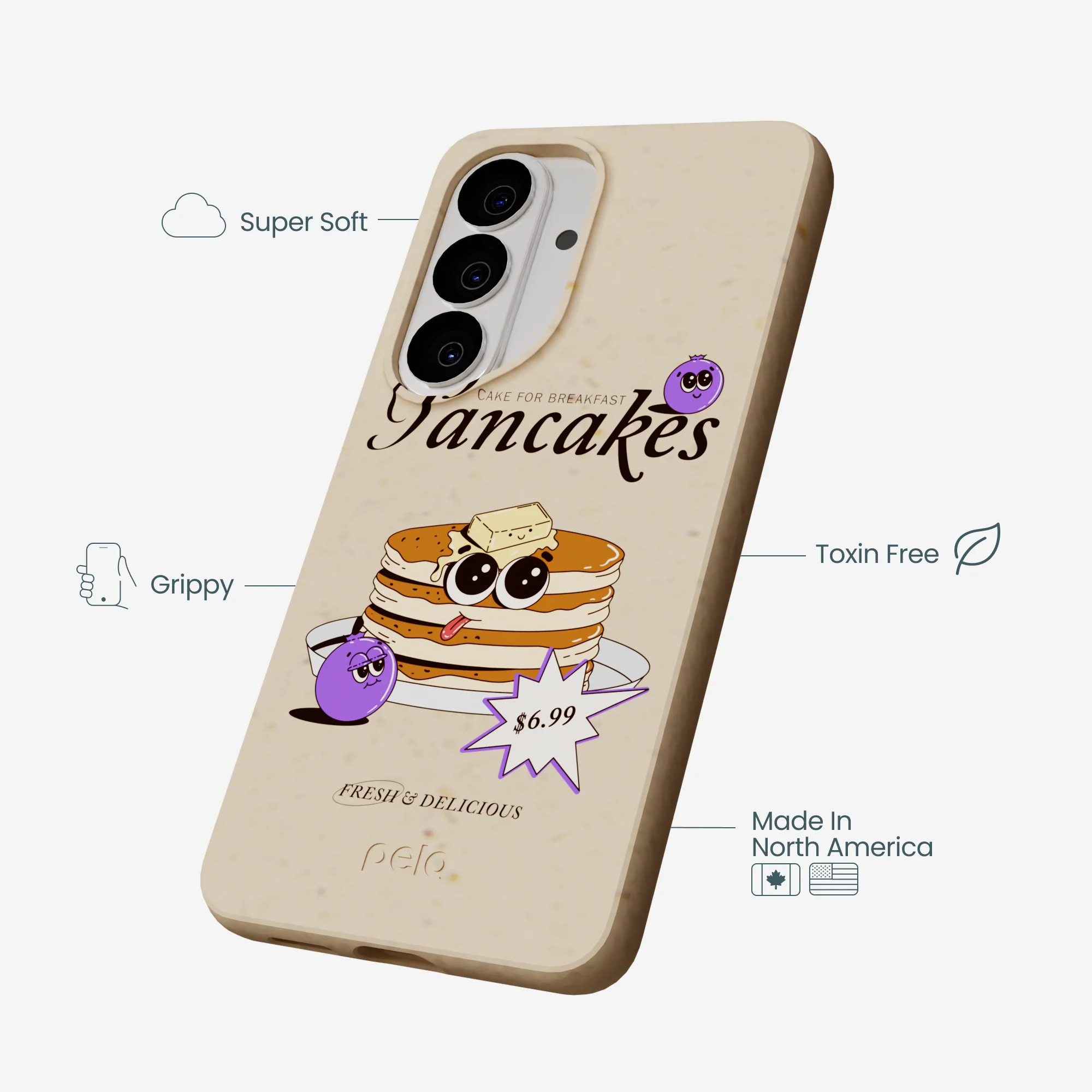 Seashell Pancake Time Samsung Galaxy S26 Case - Image 3
