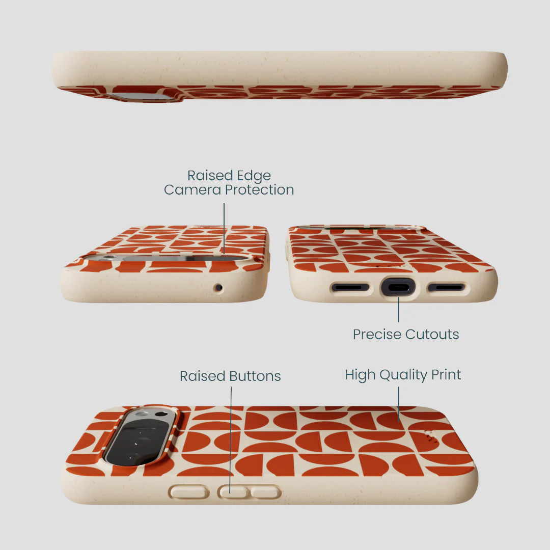 Seashell Paprika Play Google Pixel 10 Pro XL Case - Image 3