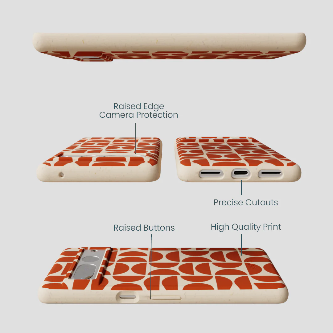 Seashell Paprika Play Google Pixel 7 Pro Case - Image 3