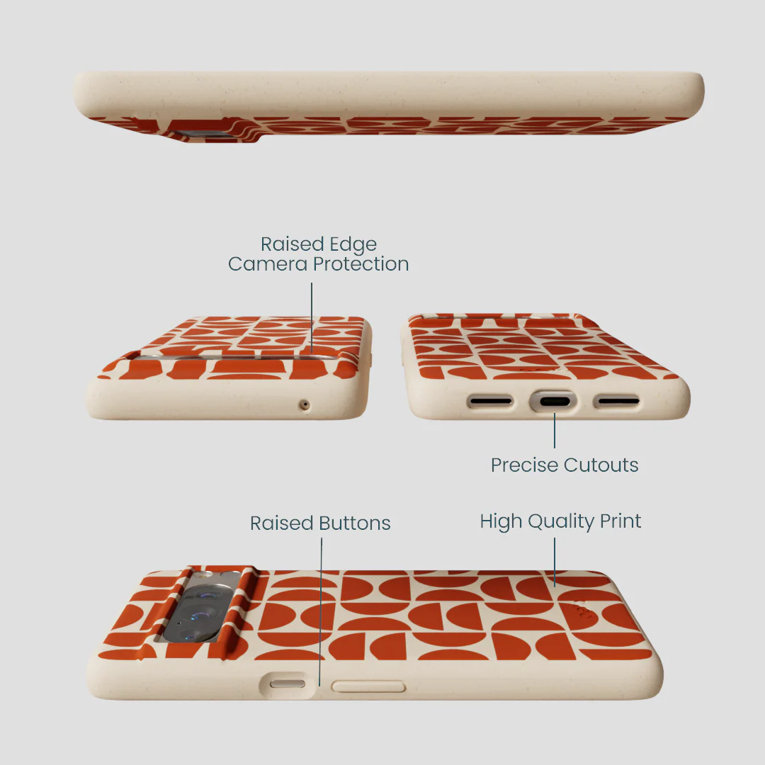 Seashell Paprika Play Google Pixel 8 Pro Case - Image 3