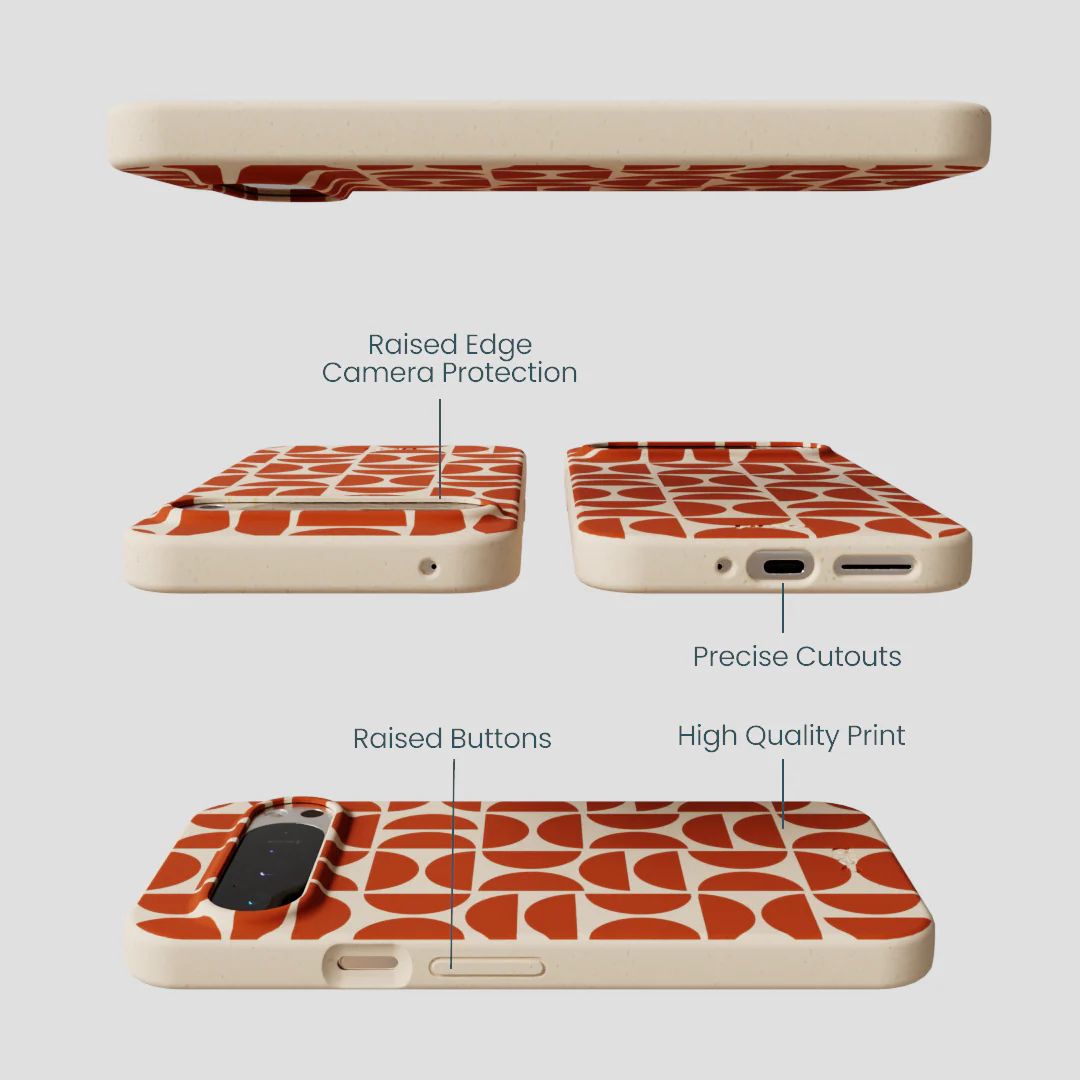Seashell Paprika Play Google Pixel 9 Pro XL Case - Image 3