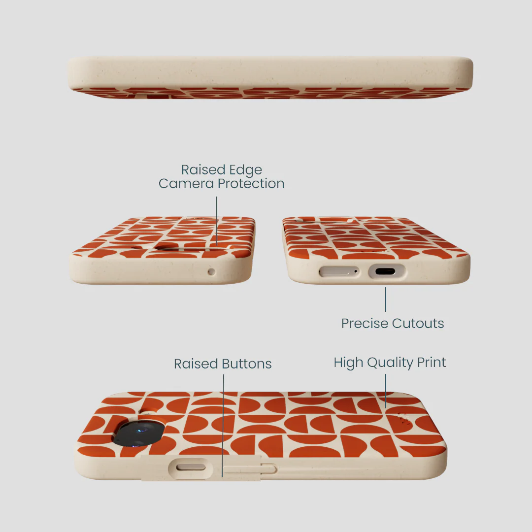 Seashell Paprika Play Google Pixel 9a Case - Image 3