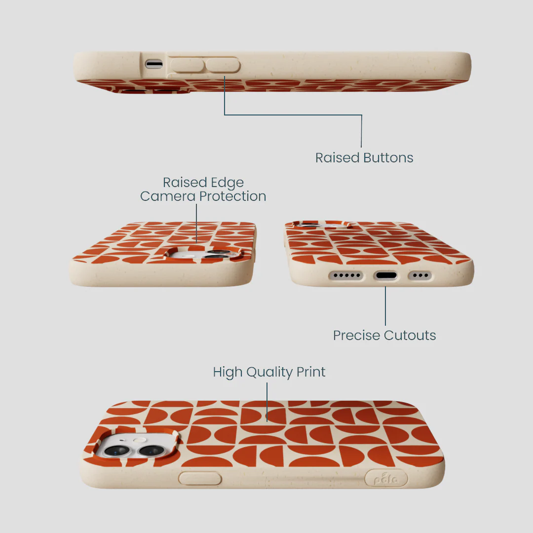 Seashell Paprika Play iPhone 12/ iPhone 12 Pro Case - Image 3