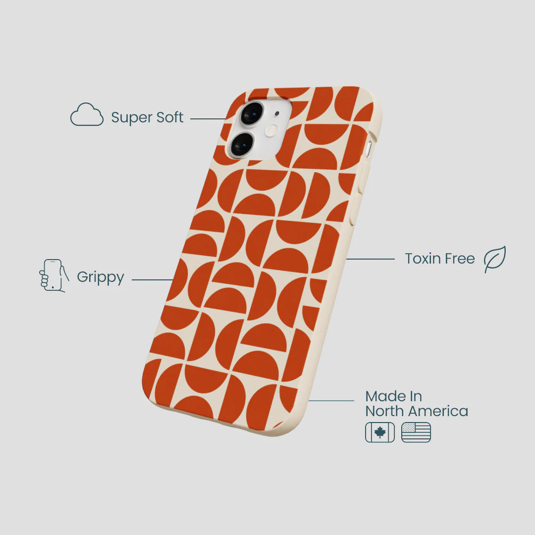 Seashell Paprika Play iPhone 12 Mini Case - Image 4